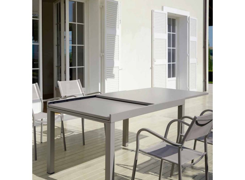 Extendable Outdoor Table Up to 280 cm in Metal Made in Italy - Dego Viadurini