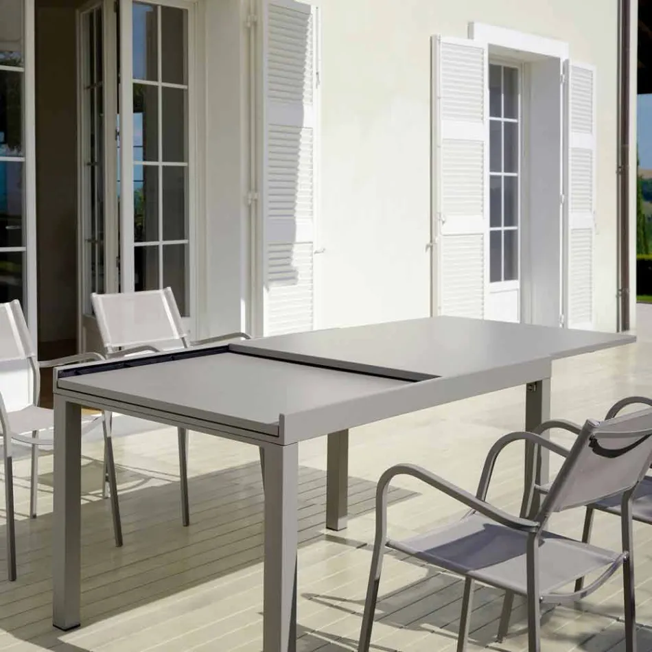 Extendable Outdoor Table Up to 280 cm in Metal Made in Italy - Dego Viadurini