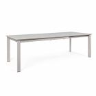 Extendable Outdoor Table in Aluminum Modern Design Homemotion - Casper Viadurini