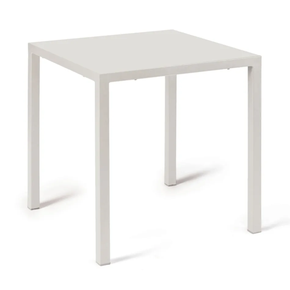 Outdoor Table with Galvanized Steel Structure Made in Italy - Azul Viadurini