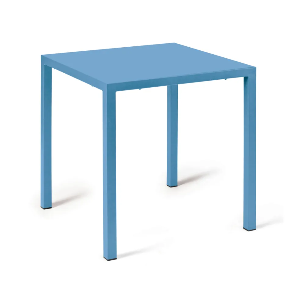 Outdoor Table with Galvanized Steel Structure Made in Italy - Azul Viadurini