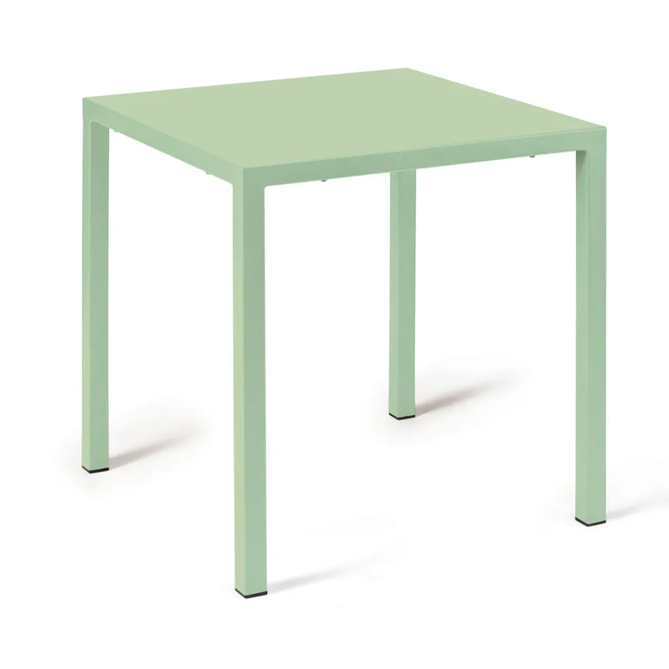 Outdoor Table with Galvanized Steel Structure Made in Italy - Azul Viadurini