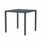 Modern Stackable Square Metal Outdoor Table Made in Italy - Aila Viadurini