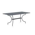 Rectangular Galvanized Steel Outdoor Table Made in Italy - Sibo