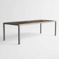 Outdoor Table in Aluminum of Modern Design for Garden - Mississippi2