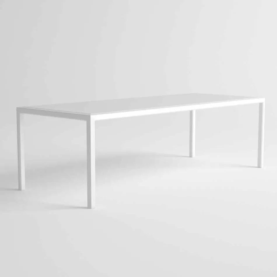 Outdoor Table in Aluminum of Modern Design for Garden - Mississippi2 Viadurini