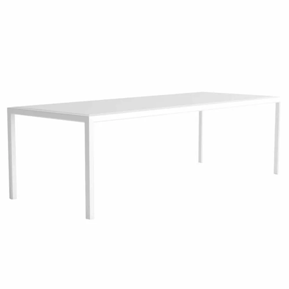 Outdoor Table in Aluminum of Modern Design for Garden - Mississippi2 Viadurini
