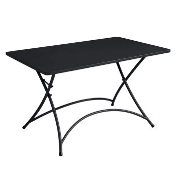 Anthracite Gray Iron Outdoor Table Folding Structure - Babeth