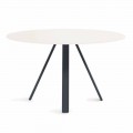 Round Metal and HPL Outdoor Table Made in Italy - Conrad