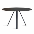 Round Metal and HPL Outdoor Table Made in Italy - Conrad Viadurini