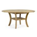 Teak Outdoor Table with Swivel Central Top, Homemotion - Dimitris