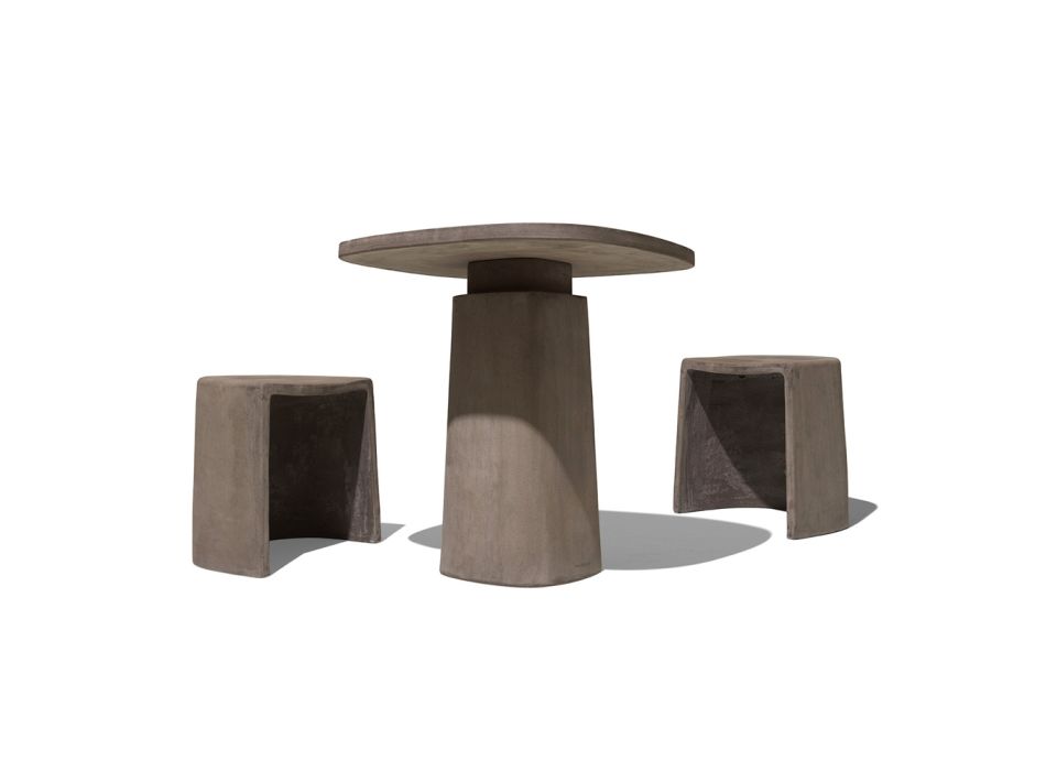 Square Terracotta Outdoor Table 70x70 cm Made in Italy - Yulia Viadurini