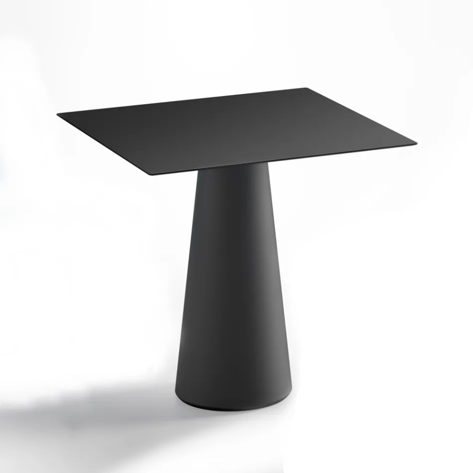 Modern Outdoor Table in Hpl and Matt Polyethylene Made in Italy - Forlina Viadurini
