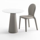 Modern Outdoor Table in Hpl and Matt Polyethylene Made in Italy - Forlina Viadurini