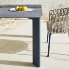 Outdoor Table Hpl Top or Ceramic Made in Italy - Plinto by Varaschin Viadurini