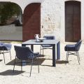 Outdoor Table Hpl Top or Ceramic Made in Italy - Plinto by Varaschin