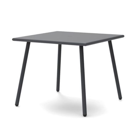 Square Outdoor Table in Galvanized Steel Made in Italy - Elvia Viadurini