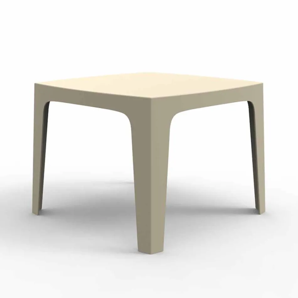 Solid square outdoor table by Vondom in polypropylene, design Viadurini
