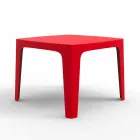 Solid square outdoor table by Vondom in polypropylene, design Viadurini