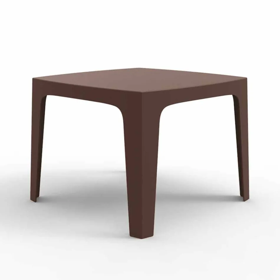 Solid square outdoor table by Vondom in polypropylene, design Viadurini