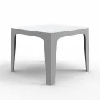Solid square outdoor table by Vondom in polypropylene, design Viadurini