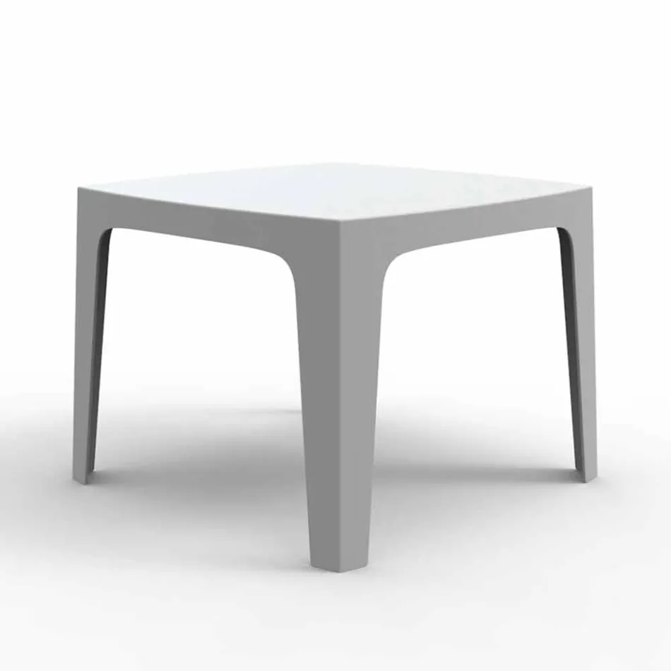Solid square outdoor table by Vondom in polypropylene, design Viadurini