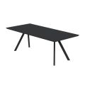 Rectangular Outdoor Table in Galvanized Steel Made in Italy - Brienne