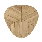 Round Teak Outdoor Table with Aluminum Base, Homemotion - Selenia Viadurini