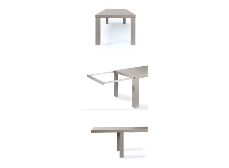 Garden Table Extendable to 400 cm in Steel Made in Italy - Selvaggia Viadurini