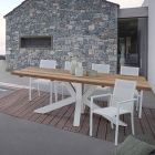 Garden Table with Top in Teak Wood by Homemotion Design - Cowen Viadurini