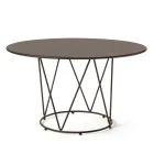 Steel Garden Table of Various Sizes Made in Italy - Brienne Viadurini