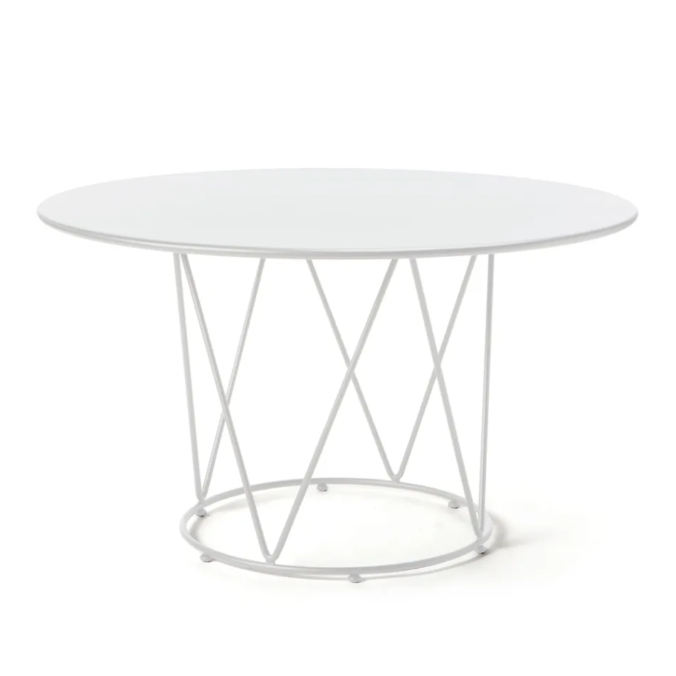 Steel Garden Table of Various Sizes Made in Italy - Brienne Viadurini