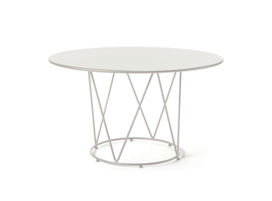 Steel Garden Table of Various Sizes Made in Italy - Brienne Viadurini