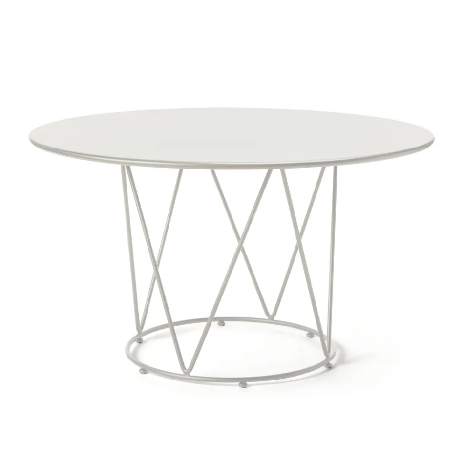 Steel Garden Table of Various Sizes Made in Italy - Brienne Viadurini