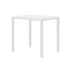 Rectangular Galvanized Steel Garden Table Made in Italy - Azul Viadurini