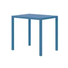 Rectangular Galvanized Steel Garden Table Made in Italy - Azul Viadurini