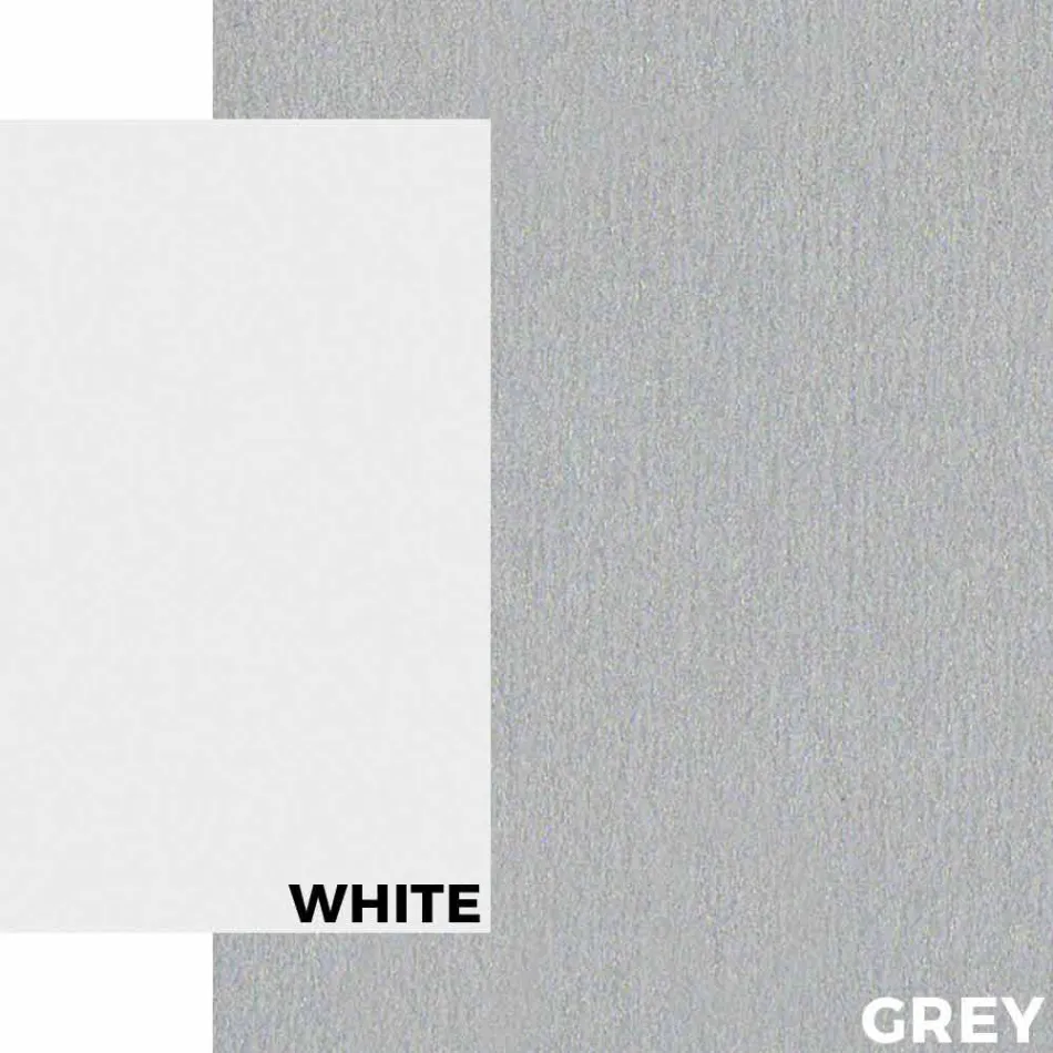 Garden Table in White Aluminum and Laminate Modern Design - Oceania2 Viadurini