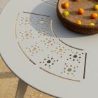 Aluminum Garden Table Adjustable in Height Made in Italy - Amata Viadurini