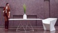Modern garden table Faz by Vondom in HPL and stainless steel