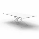 Modern garden table in polypropylene and stainless steel Faz Vondom Viadurini