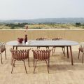 Garden Table Colored Hpl Top Made in Italy - Emma by Varaschin