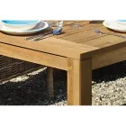 Rectangular Garden Table Made of Recycled Teak - Elianto  Viadurini