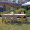 Rectangular Garden Table Made of Recycled Teak - Elianto 