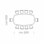 Barrel-shaped Dining Table with Veneered Top Made in Italy - Settimmio Viadurini