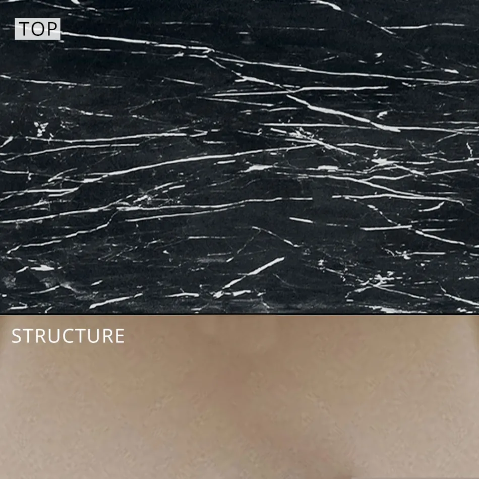 Extendable Outdoor Dining Table 318 cm in Aluminum and Stoneware - Filomena Viadurini