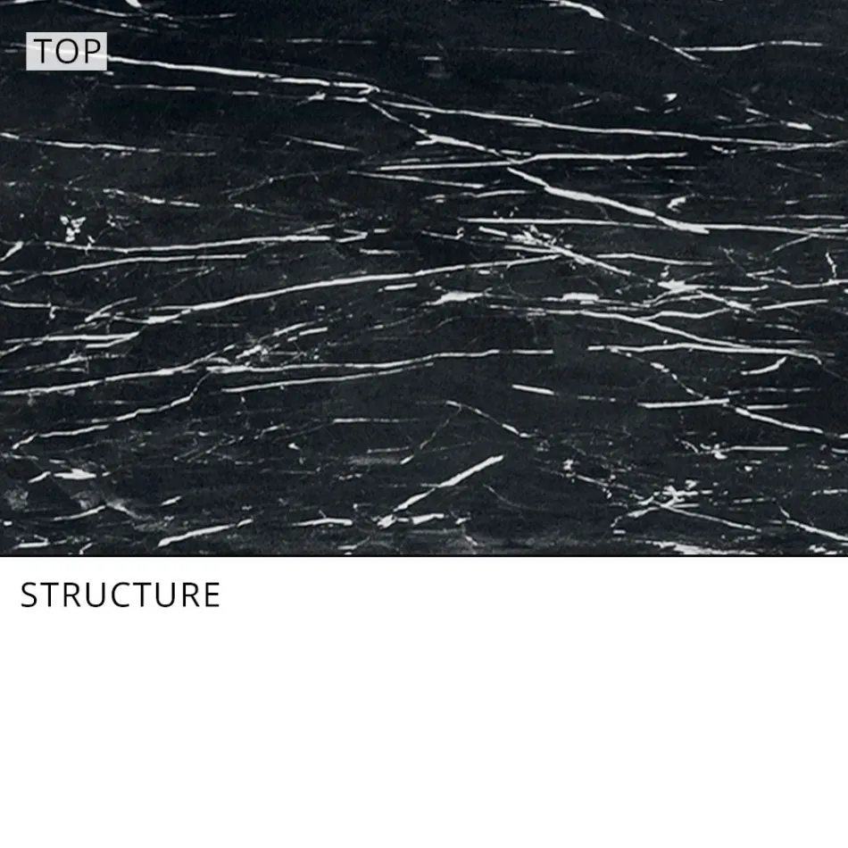 Extendable Outdoor Dining Table 318 cm in Aluminum and Stoneware - Filomena Viadurini