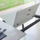 Extendable Dining Table to 180 cm in Ceramic Made in Italy - Pitagora Viadurini