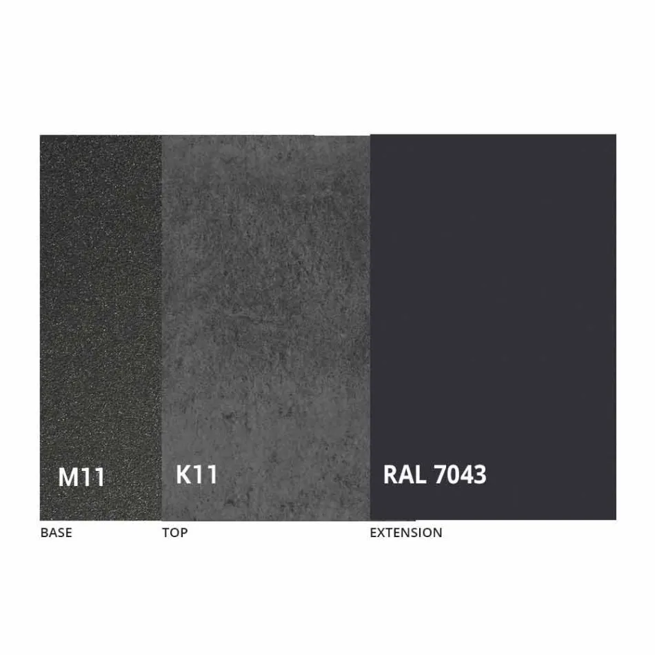 Extendable Dining Table to 180 cm in Ceramic Made in Italy - Pitagora Viadurini