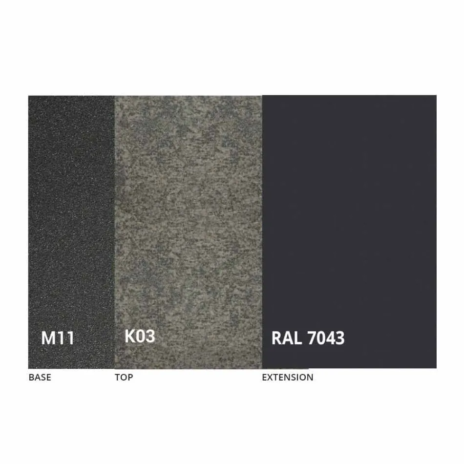 Extendable Dining Table to 180 cm in Ceramic Made in Italy - Pitagora Viadurini