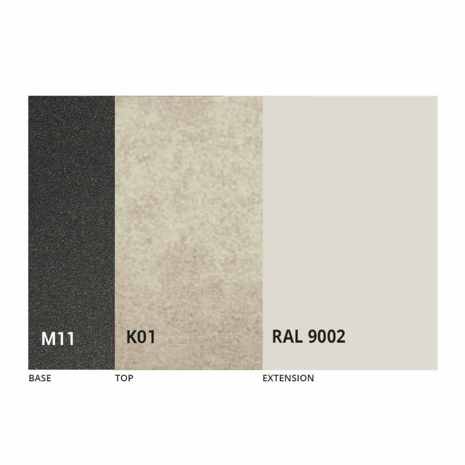 Extendable Dining Table to 180 cm in Ceramic Made in Italy - Pitagora Viadurini